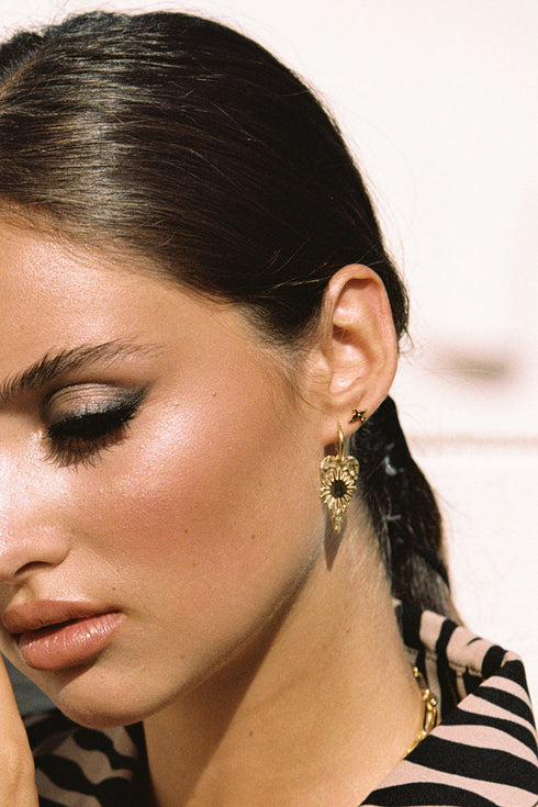 SERENITY HOOP EARRING GOLD
